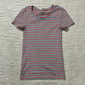 J Crew striped tshirt. Stretchy. Size Small. Gently worn.